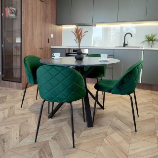 KRZESŁO WELUROWE FARGO VELVET CIEMNOZIELONE