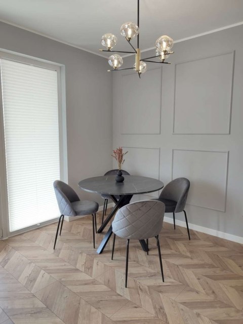 KRZESŁO WELUROWE FARGO VELVET GRAFITOWE