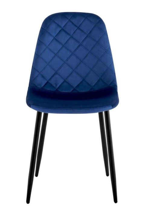 KRZESŁO WELUROWE ORLANDO VELVET GRANATOWE