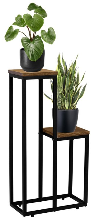 KWIETNIK STOJĄCY CZARNY HAZEL RUSTIC POSTARZANY DĄB