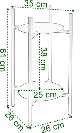 KWIETNIK STOJĄCY LOFTOWY SAMIR CZARNY