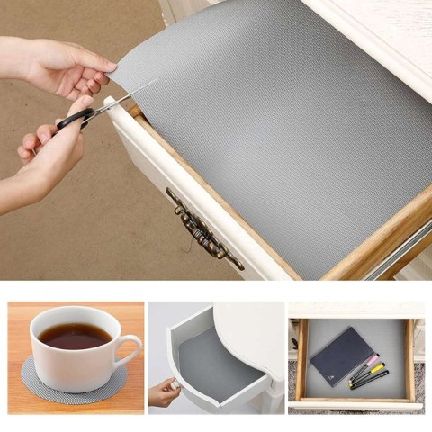 MATA ANTYPOŚLIZGOWA DO SZUFLAD BALVE 48 X 500 CM SZARA