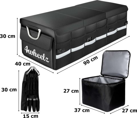 ORGANIZER SAMOCHODOWY ESSEN 4WHEELZ CZARNY