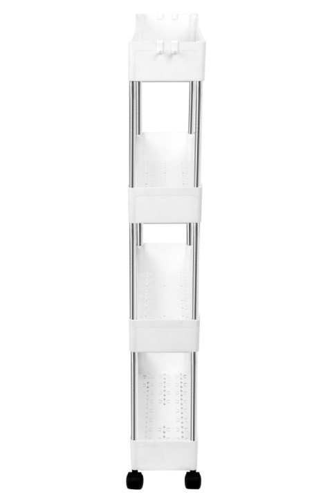 REGAŁ NA KÓŁKACH FALKEN 4 PÓŁKI BIAŁY