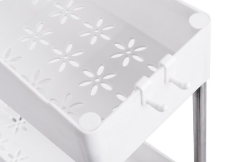 REGAŁ NA KÓŁKACH FALKEN 4 PÓŁKI BIAŁY