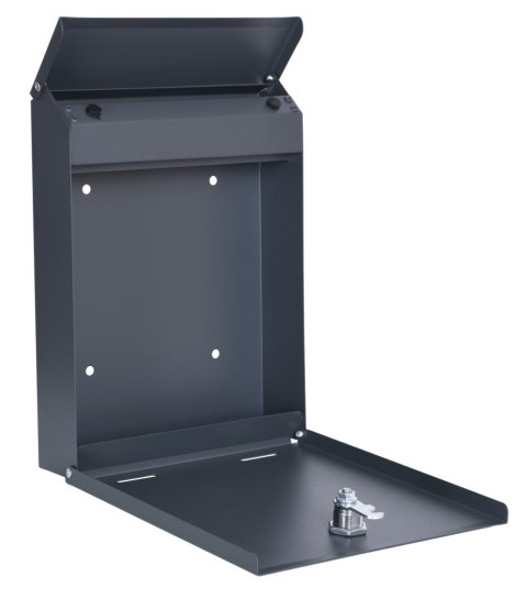 SKRZYNKA POCZTOWA NA LISTY ODVIN ANTRACYT Z NAPISAMI