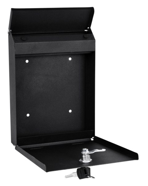 SKRZYNKA POCZTOWA NA LISTY ODVIN CZARNA Z NAPISAMI