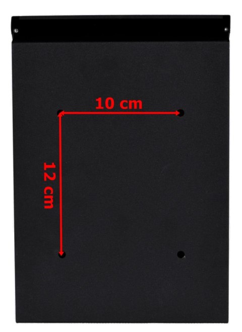 SKRZYNKA POCZTOWA NA LISTY ODVIN CZARNA Z NAPISAMI