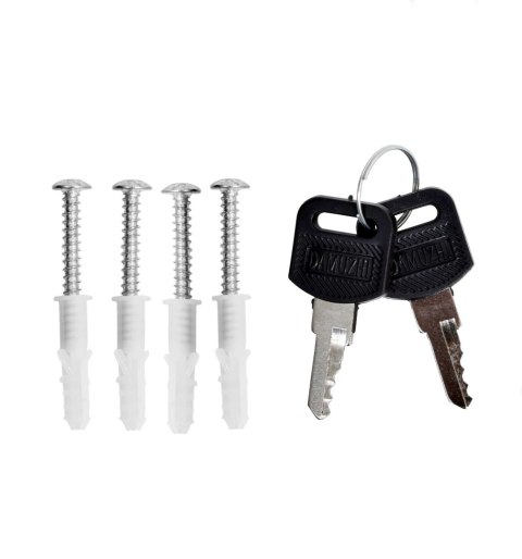 SKRZYNKA POCZTOWA NA LISTY ODVIN CZARNA Z NAPISAMI