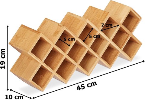 STOJAK BAMBUSOWY NA PRZYPRAWY KOCHEN 18 SŁOIKÓW