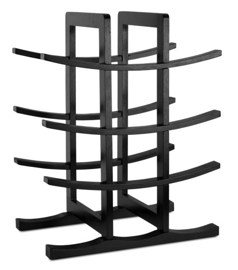 STOJAK NA WINO BAMBUSOWY TODGAR CZARNY