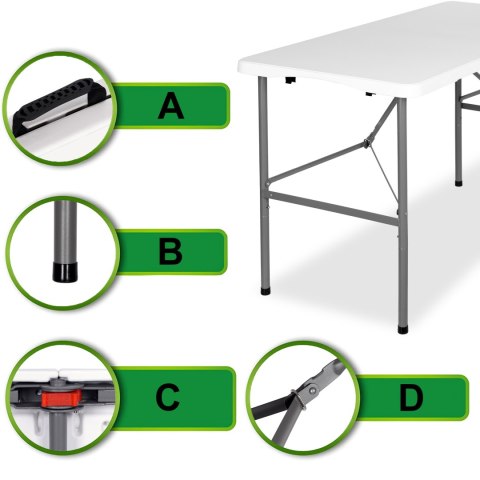 STÓŁ CATERINGOWY OGRODOWY JUNE BIAŁY