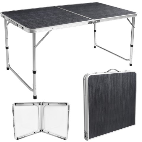 STOLIK TURYSTYCZNY TRIP SKŁADANY 120X60 CM BLACK WOOD