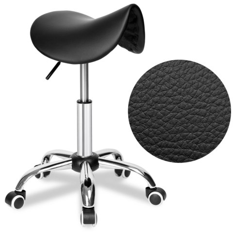 TABORET FRYZJERSKI KOSMETYCZNY STRATUM CZARNY