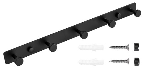 WIESZAK METALOWY LOFTOWY TANGER CZARNY