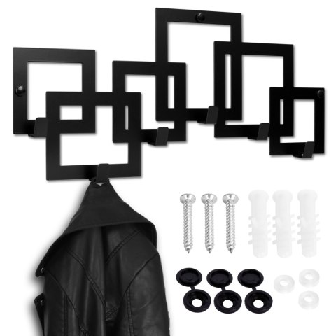 WIESZAK ŚCIENNY KARDUS CZARNY