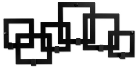 WIESZAK ŚCIENNY KARDUS CZARNY