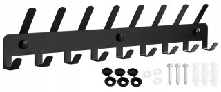 WIESZAK ŚCIENNY NA PŁASZCZE SYTTEN CZARNY MAT