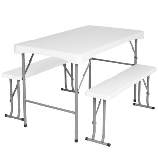 ZESTAW CATERINGOWY OGRODOWY STANLEY STÓŁ + 2 ŁAWKI