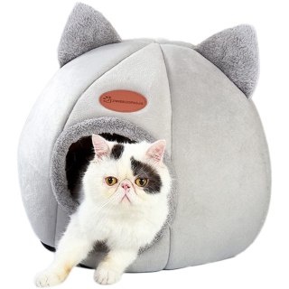 DOMEK DLA KOTA AMBER SZARY ROZMIAR L