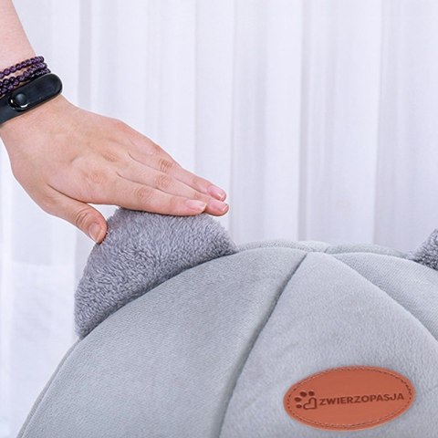 DOMEK DLA KOTA AMBER SZARY ROZMIAR L