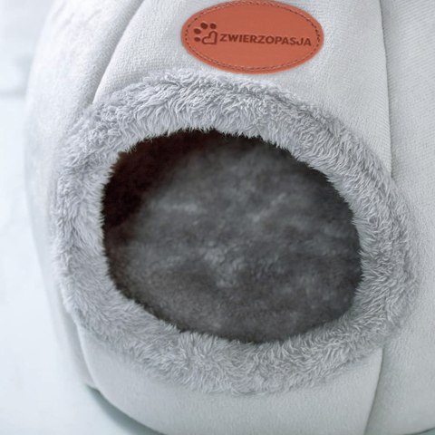 DOMEK DLA KOTA AMBER SZARY ROZMIAR L