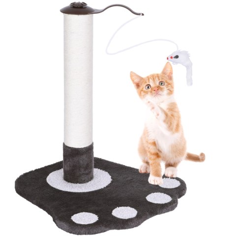 DRAPAK JUTOWY SŁUPEK DLA KOTA TOLEK ANTRACYT