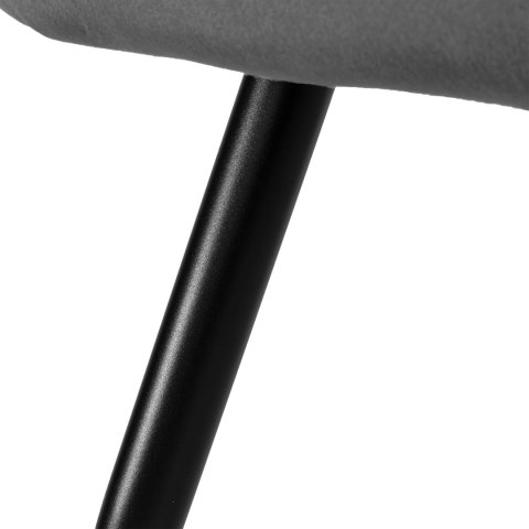 KRZESŁO WELUROWE ATLANTA VELVET GRAFITOWE