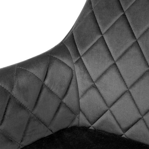 KRZESŁO WELUROWE HAVANA VELVET GRAFITOWE