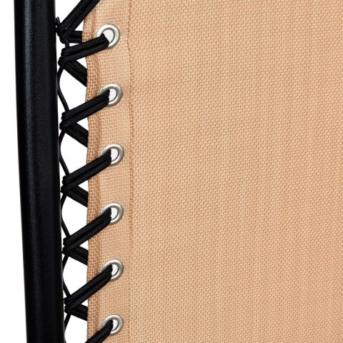 LEŻAK OGRODOWY ORION ZERO GRAVITY BEŻOWY