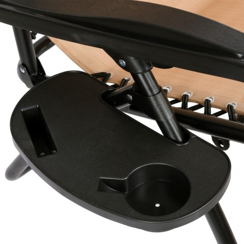 LEŻAK OGRODOWY ORION ZERO GRAVITY BEŻOWY