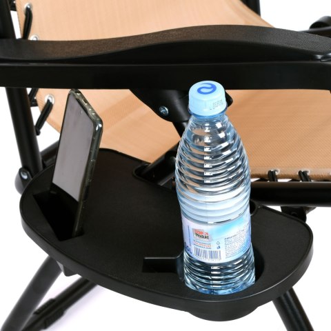 LEŻAK OGRODOWY ORION ZERO GRAVITY BEŻOWY