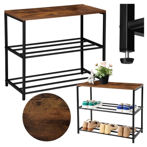 LOFTOWY STOJAK NA BUTY STELLA 3 POZIOMY