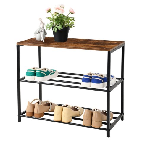 LOFTOWY STOJAK NA BUTY STELLA 3 POZIOMY