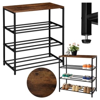 LOFTOWY STOJAK NA BUTY STELLA 4 POZIOMY