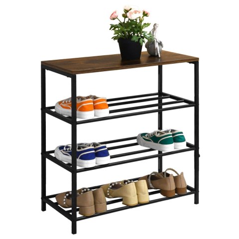 LOFTOWY STOJAK NA BUTY STELLA 4 POZIOMY