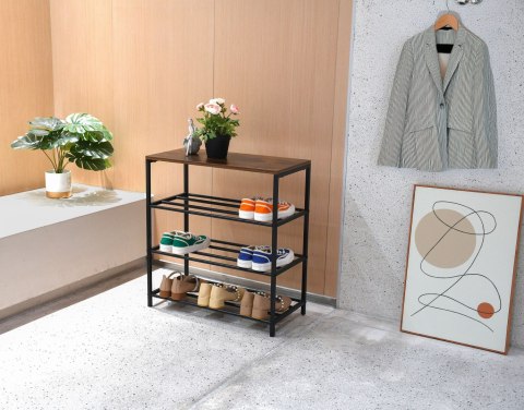 LOFTOWY STOJAK NA BUTY STELLA 4 POZIOMY