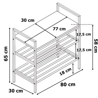 LOFTOWY STOJAK NA BUTY TEVEA
