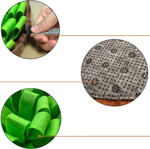 MATA WĘCHOWA NA PRZYSMAKI SNIFFER ROZKŁADANA ZIELONA