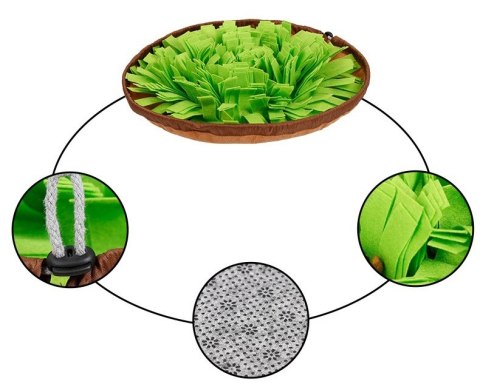 MATA WĘCHOWA NA PRZYSMAKI SNIFFER ROZKŁADANA ZIELONA