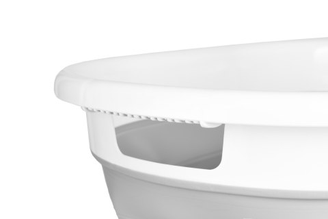 MISKA SKŁADANA OWALNA AIDA CM BIAŁO-SZARA COMPACT 25L