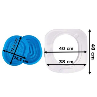 NAKŁADKA NA TOALETĘ DLA KOTA NILS NIEBIESKA