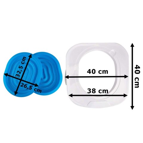 NAKŁADKA NA TOALETĘ DLA KOTA NILS NIEBIESKA