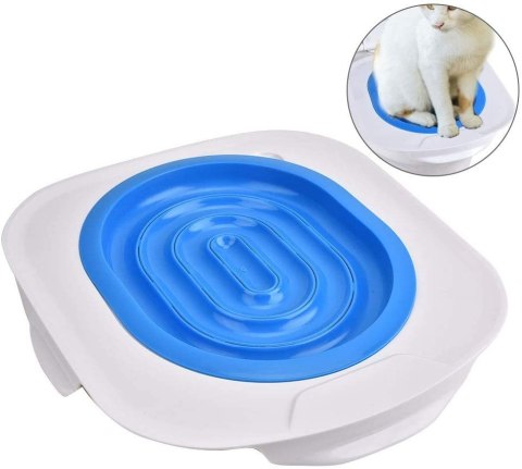 NAKŁADKA NA TOALETĘ DLA KOTA NILS NIEBIESKA