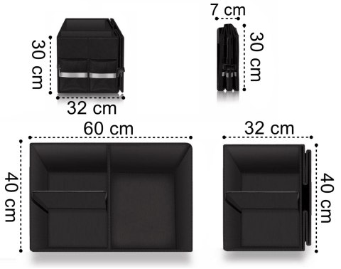 ORGANIZER SAMOCHODOWY WISMAR CZARNY