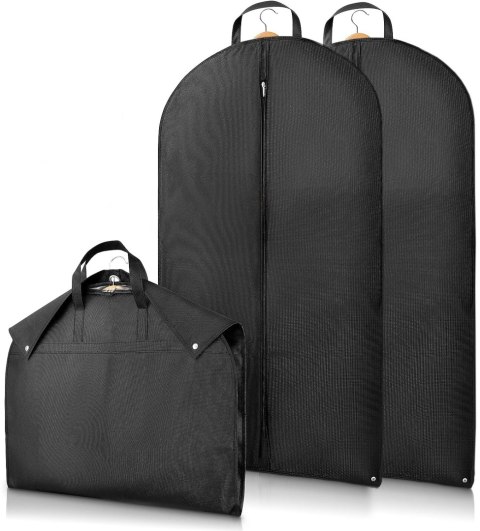 POKROWIEC NA UBRANIA CERTO CZARNY KOMPLET 2 SZTUK