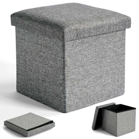 PUFA SKŁADANA MATERIAŁOWA DIEGO SZARY ROZMIAR L