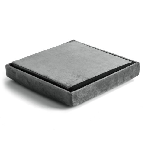 PUFA SKŁADANA WELUROWA DIEGO GRAFITOWY VELVET ROZMIAR L