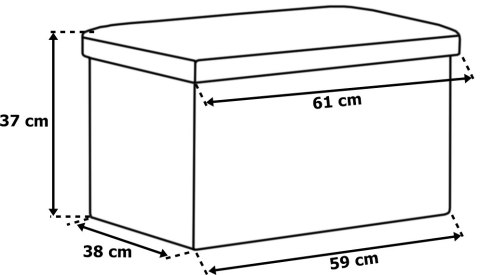 PUFA SKŁADANA WELUROWA DIEGO GRAFITOWY VELVET ROZMIAR XL