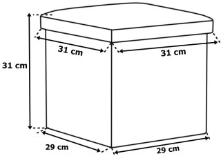 PUFA SKŁADANA WELUROWA DIEGO GRAFITOWY VELVET ROZMIAR M
